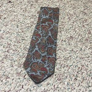 Oscar de la Renta Silk Paisley Tie | Vintage Designer Menswear‎